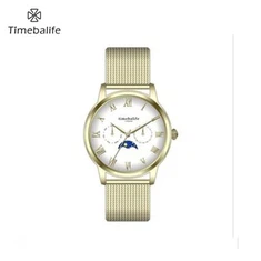 24K золото жінок годинник Moonphase