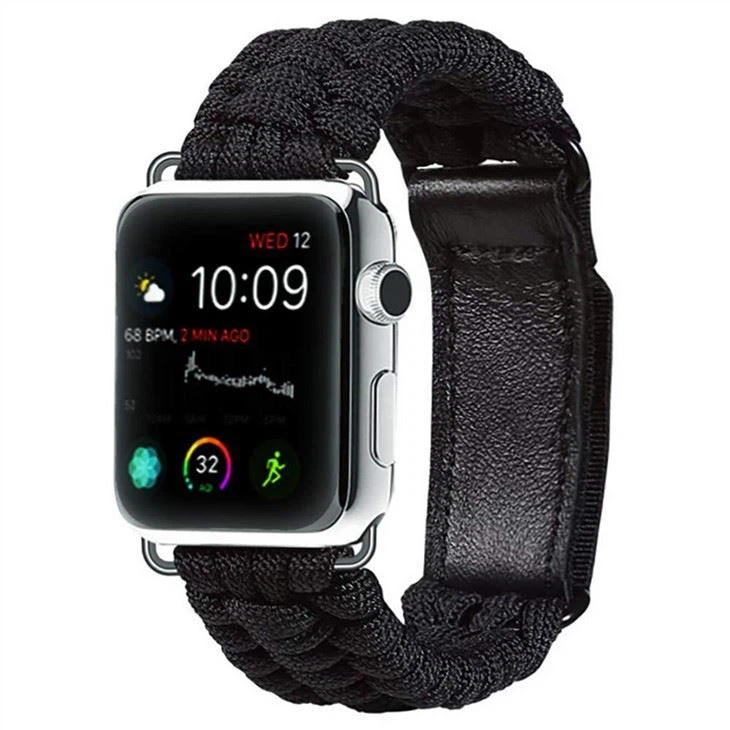Suitable For Apple Iwatch6 5 4 Velcro Strap Seven Core Umbrella Rope IWatch Outdoor Emergency Strap