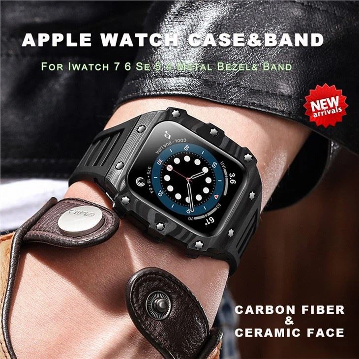 Carbon Fiber Mod Apple Watch Case